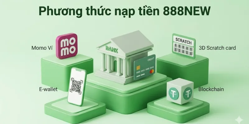 Điểm danh các cách nạp tiền 888NEW