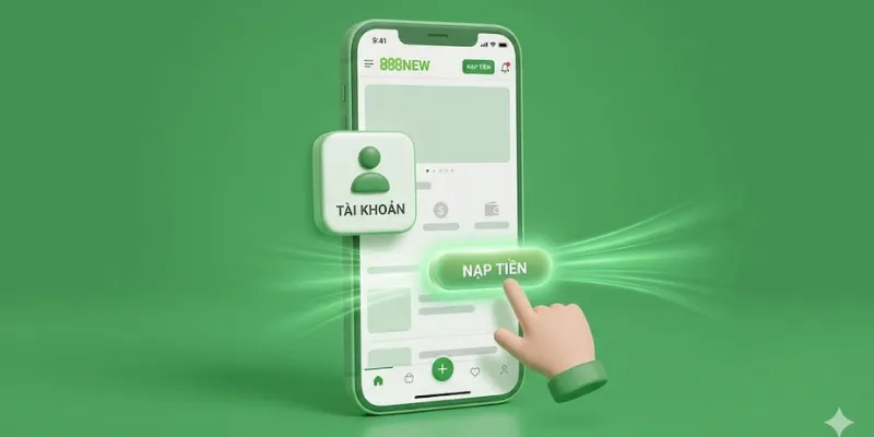 Quy trình các bước nạp tiền 888NEW siêu tốc 